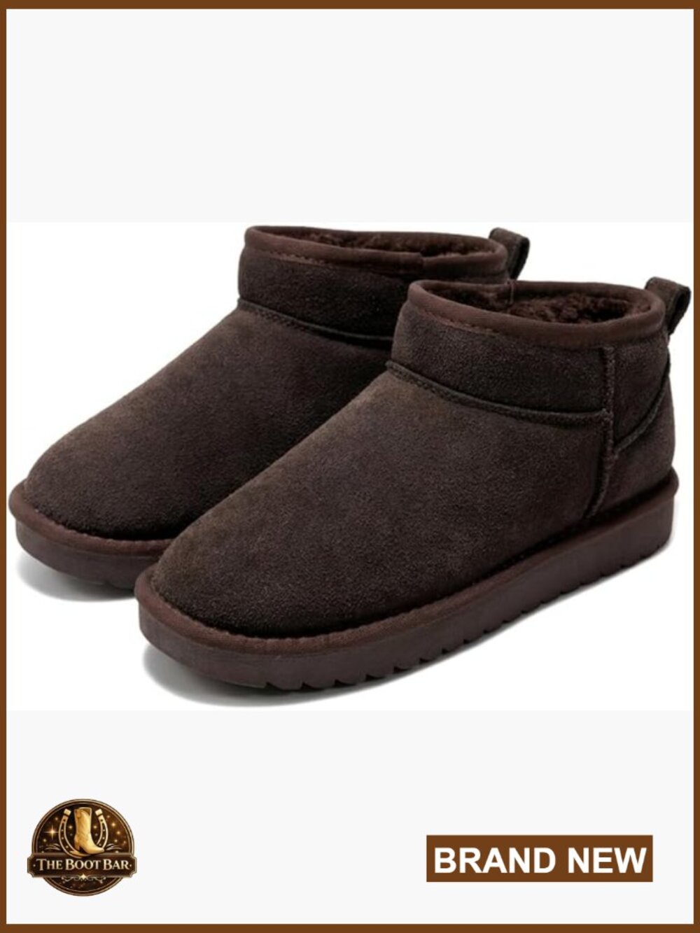 Genuine Leather Ankle Boots with Memory Foam, Water Resistant Winter Booties